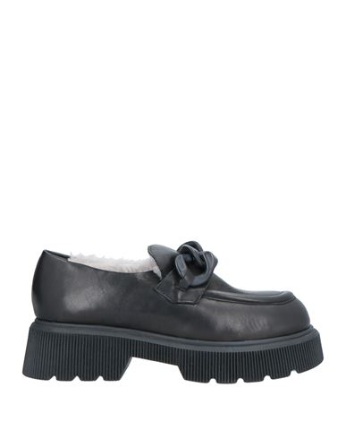 Nila & Nila Woman Loafers Black Size 9 Soft Leather