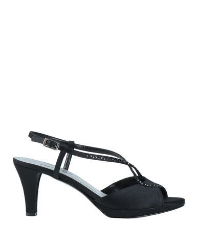 Melluso Woman Sandals Black Size 11 Textile Fibers