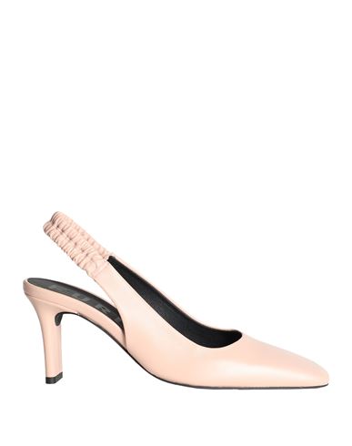 Furla Woman Pumps Blush Size 11 Ovine Leather In Pink