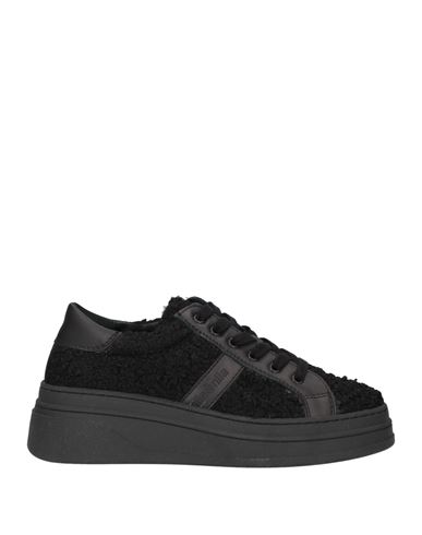 Shop Nila & Nila Woman Sneakers Black Size 7 Soft Leather, Textile Fibers