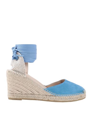 Natural World Woman Espadrilles Azure Size 11 Soft Leather In Blue