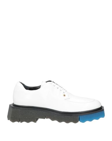 Shop Off-white Woman Lace-up Shoes White Size 5 Soft Leather