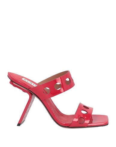 Alaïa Woman Sandals Red Size 9 Soft Leather