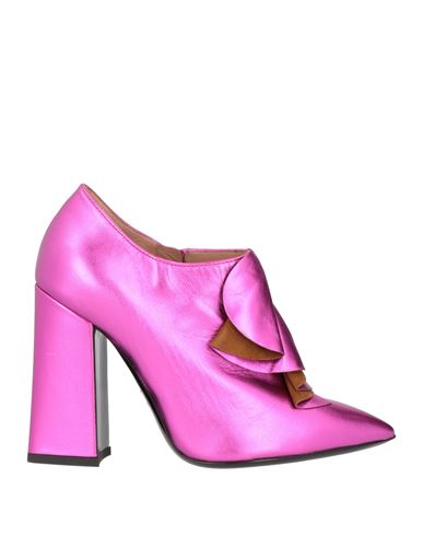 Pollini Woman Ankle Boots Fuchsia Size 7 Soft Leather In Pink
