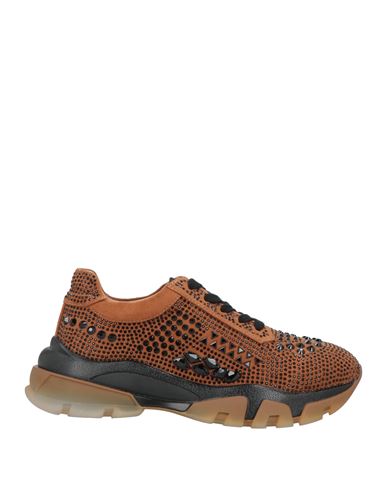 Tosca Blu Studio Woman Sneakers Tan Size 7 Textile Fibers In Brown