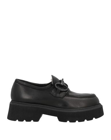 Nila & Nila Woman Loafers Black Size 10 Soft Leather