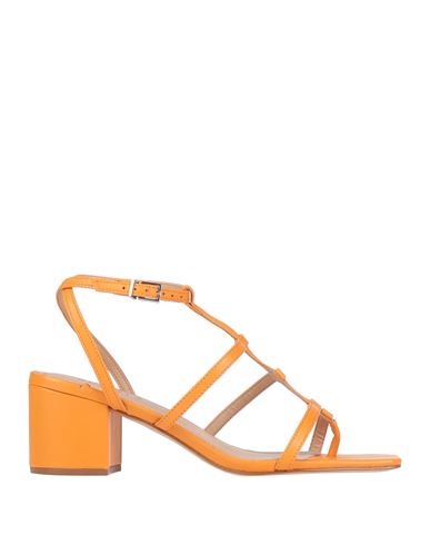 Schutz Woman Sandals Orange Size 9.5 Soft Leather
