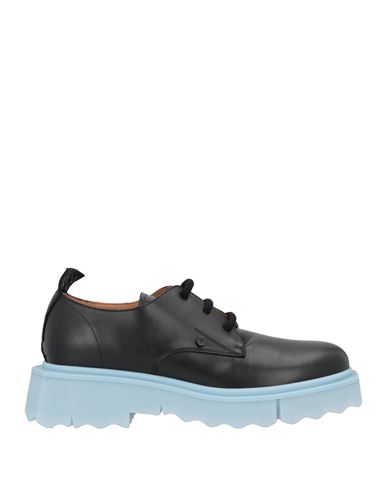 Shop Off-white Man Lace-up Shoes Black Size 9 Soft Leather