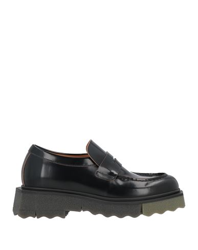 Off-white Man Loafers Black Size 11 Soft Leather