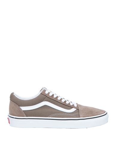 Vans Man Sneakers Dove Grey Size 8 Soft Leather, Textile Fibers