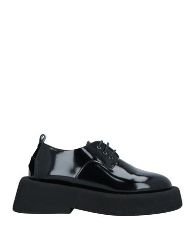 Marsèll Woman Lace-up Shoes Black Size 6.5 Soft Leather