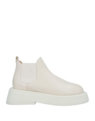Marsèll Woman Ankle Boots Ivory Size 8.5 Calfskin In White