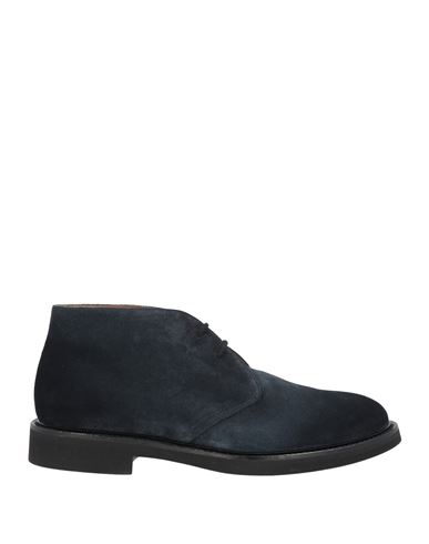 Doucal's Man Ankle Boots Midnight Blue Size 8 Soft Leather In Navy Blue