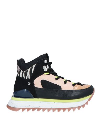 Gioseppo Woman Sneakers Black Size 6.5 Textile Fibers, Synthetic Fibers