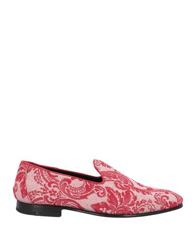 Giovanni Conti Man Loafers Garnet Size 13 Textile Fibers In Red