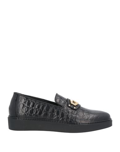 Giovanni Conti Man Sneakers Black Size 8 Soft Leather, Elastic Fibres