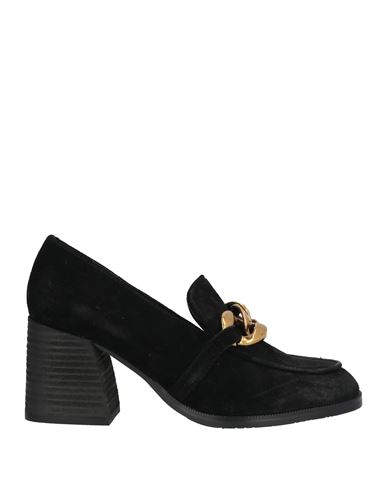 Tosca Blu Studio Woman Loafers Black Size 7 Leather In Black