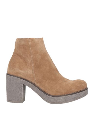Oroscuro Woman Ankle Boots Sand Size 11 Soft Leather In Beige