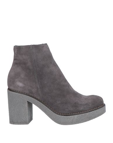 Oroscuro Woman Ankle Boots Lead Size 11 Soft Leather In Grey