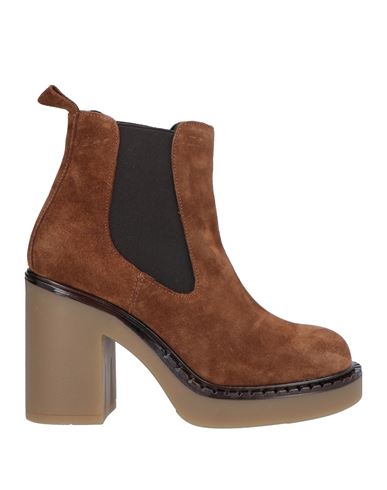 Oroscuro Woman Ankle Boots Tan Size 11 Soft Leather In Brown