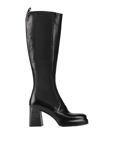 Moma Woman Knee Boots Black Size 10 Soft Leather