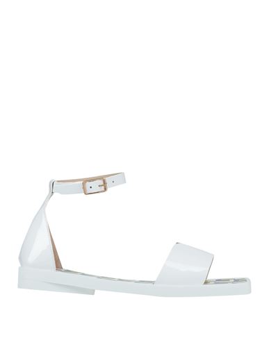 Fabi Woman Sandals White Size 11 Soft Leather