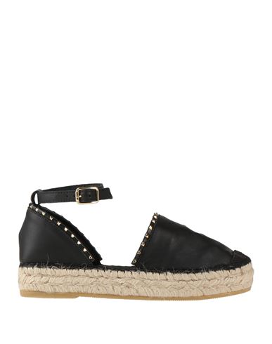 Vidorreta Woman Espadrilles Black Size 11 Soft Leather