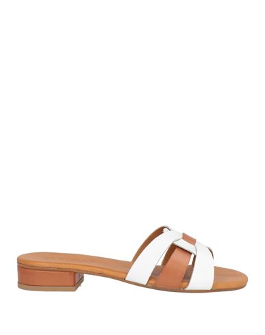 Kristelle Woman Sandals White Size 6 Calfskin