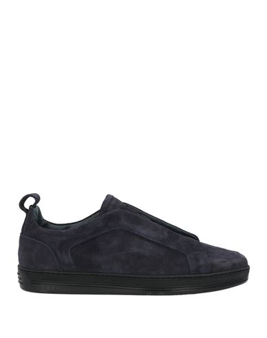 Doucal's Man Sneakers Navy Blue Size 10 Soft Leather