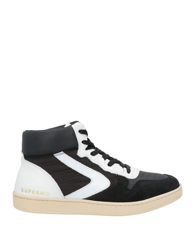 Valsport Man Sneakers Black Size 8.5 Soft Leather, Textile Fibers
