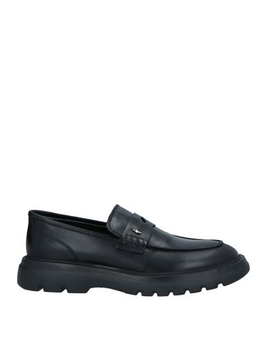 Alberto Guardiani Man Loafers Black Size 12 Soft Leather