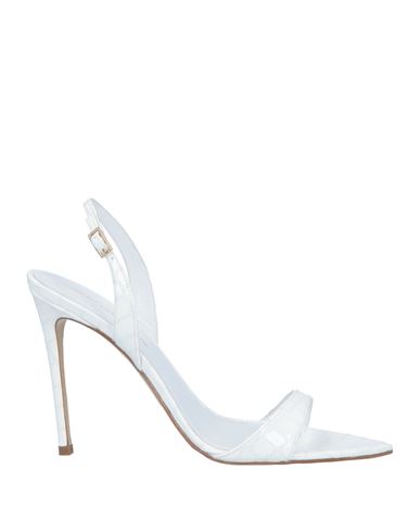 Aldo Castagna Woman Sandals White Size 9 Soft Leather