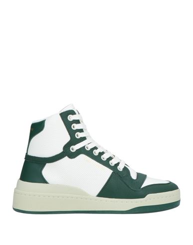 Saint Laurent Woman Sneakers Green Size 11.5 Soft Leather