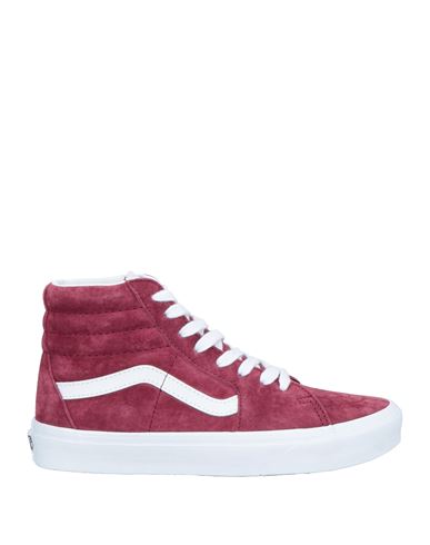 Vans Woman Sneakers Garnet Size 8.5 Soft Leather In Red