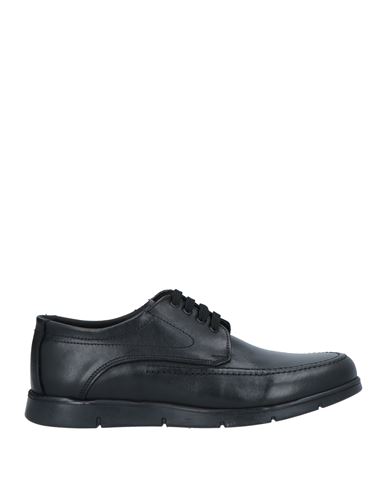 John Bakery Man Lace-up Shoes Black Size 11 Soft Leather