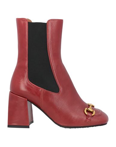 Bruno Premi Woman Ankle Boots Brick Red Size 10 Soft Leather