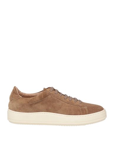 Brawn's Man Sneakers Light Brown Size 7 Soft Leather In Beige