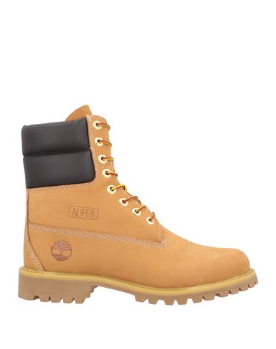 Alife X Timberland Man Ankle Boots Mustard Size 9.5 Soft Leather In Yellow