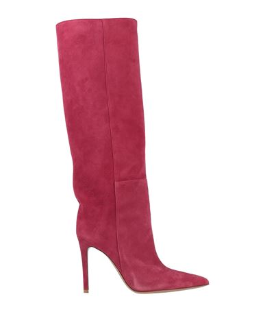 Maria Vittoria Paolillo Mvp Woman Knee Boots Garnet Size 10 Soft Leather In Magenta