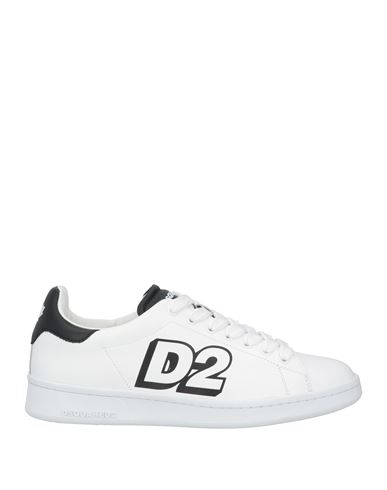 Dsquared2 Man Sneakers White Size 11 Calfskin