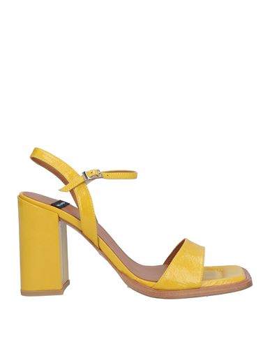 Angel Alarcon Ángel Alarcón Woman Sandals Yellow Size 11 Soft Leather