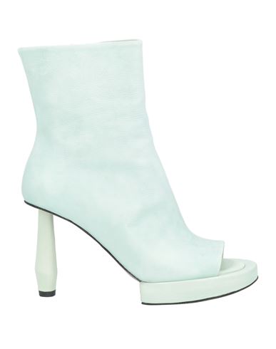 Malloni Woman Ankle Boots Light Green Size 9 Soft Leather