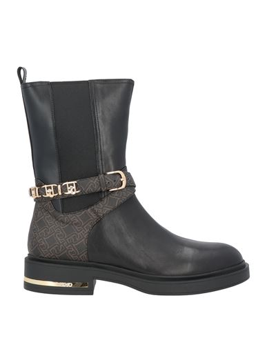 Liu •jo Woman Ankle Boots Black Size 7 Soft Leather