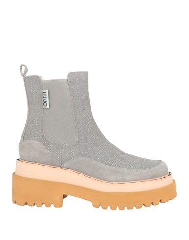 Liu •jo Woman Ankle Boots Grey Size 8 Calfskin