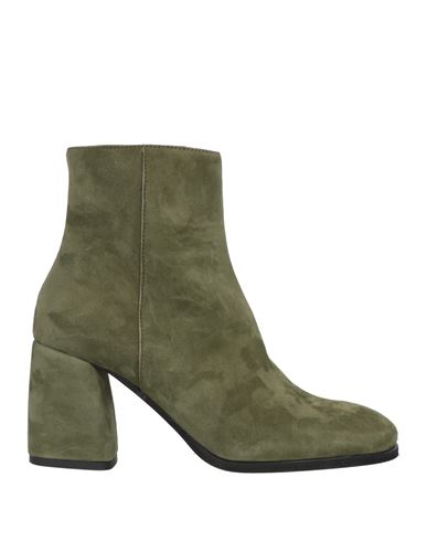 Oroscuro Woman Ankle Boots Military Green Size 10 Soft Leather