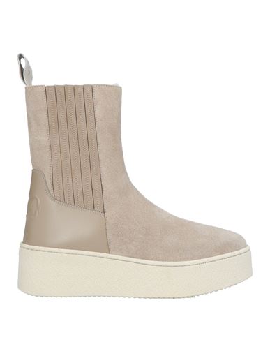 Shop Agnona Woman Ankle Boots Beige Size 6 Soft Leather