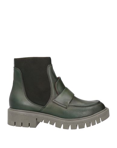 Anima Woman Ankle Boots Dark Green Size 10 Soft Leather