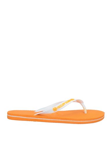 Philipp Plein Toe Strap Sandals In Orange