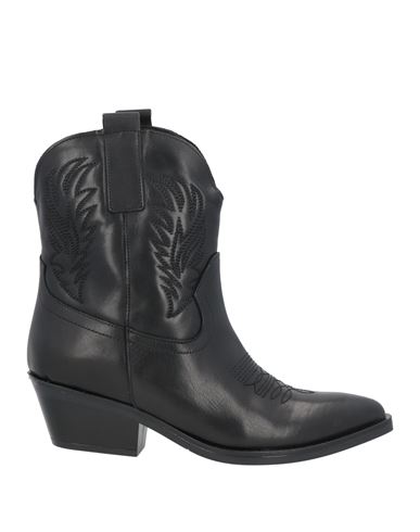Brawn's Woman Ankle Boots Black Size 6 Leather