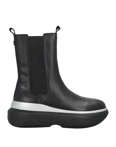 Liu •jo Woman Ankle Boots Black Size 10 Calfskin